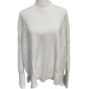 dreamers Slouchy White Sweater NEW Rib Stitch size S